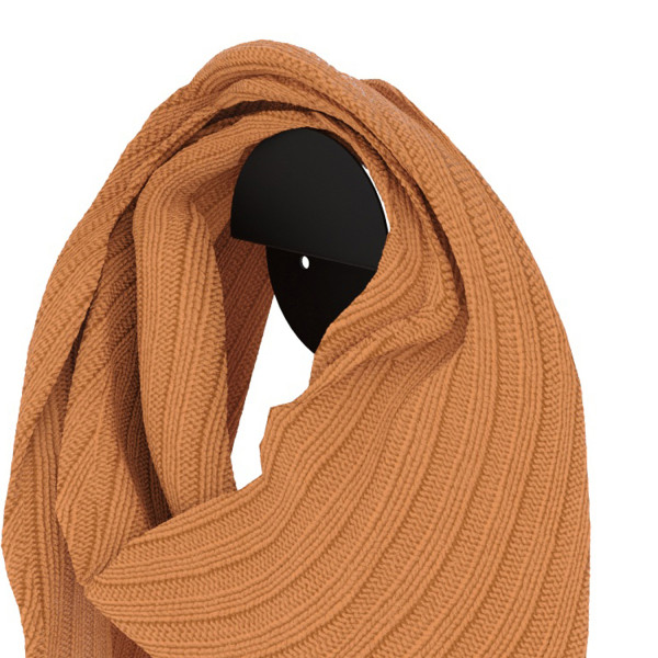 Гачок для рушників та одягу Nice & Cozy Zigzag 9,5 х 2 см чорний
