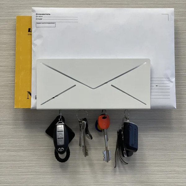 Ключниця Nice & Cozy Letterbox біла