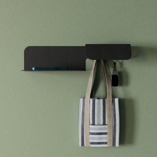 Ключниця Nice & Cozy Axel з полицею чорна