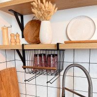 Корзина под полку Nice & Cozy Garret металлическая черная