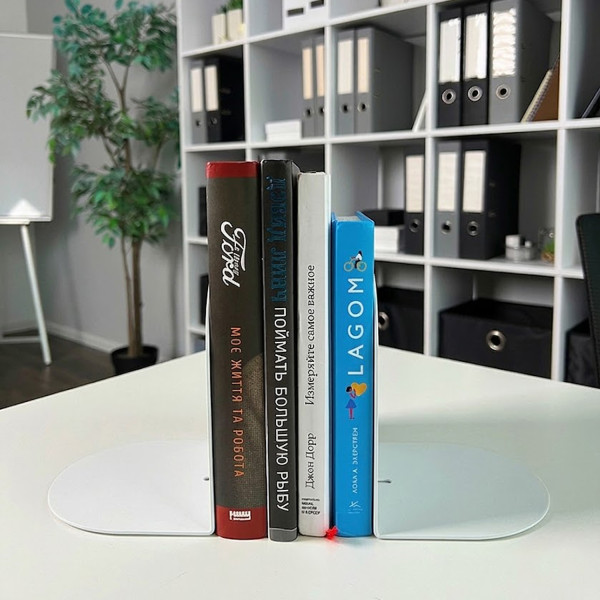 Тримачі для книг (комплект 2 шт) Nice & Cozy Stand білі