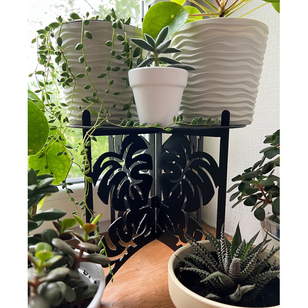 Підставка металева для квітів-вазонів NC Home Plant чорна