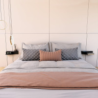 Полка-тумба прикроватная металлическая Nice & Cozy Zephyra черная