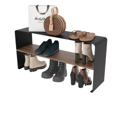 Підставка для взуття Nice & Cozy Fold з деревом чорна