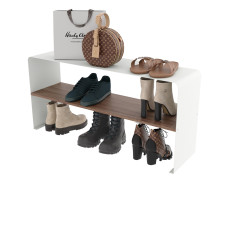 Підставка для взуття Nice & Cozy Fold з деревом біла