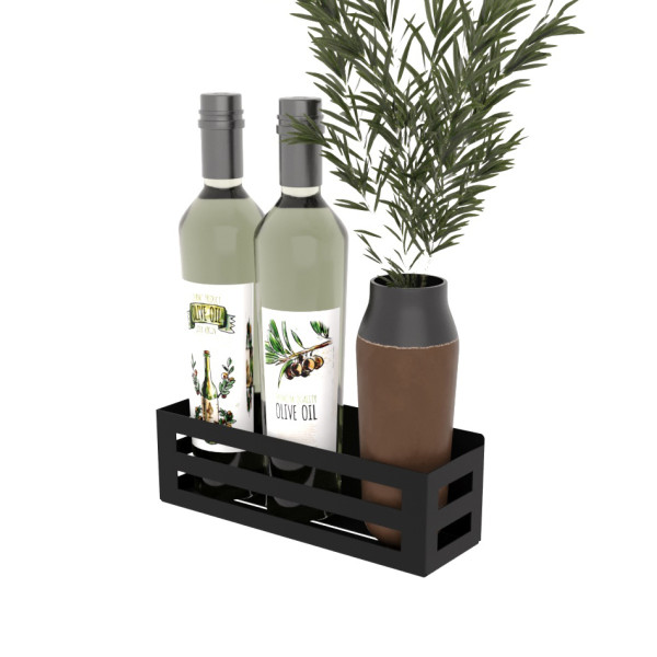 Полиця в ванну кімнату Nice & Cozy Perfo чорна