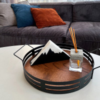Салфетница металлическая Nice & Cozy Everest L для салфеток 16,5х16,5 см черная