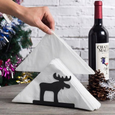 Серветниця металева Nice & Cozy Moose M для серветок 12х12 см чорна