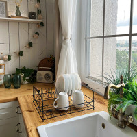 Сушилка для посуды Nice & Cozy Garret металлическая черная