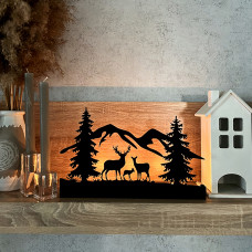 Свічник Nice & Cozy Deer family на 4 свічки чорний