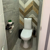 Тримач для туалетного паперу Nice & Cozy Cascade з полицею чорний
