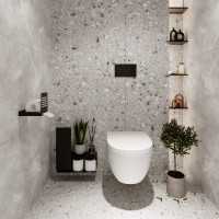 Тримач для туалетного паперу Nice & Cozy Perfo чорний