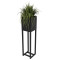 Вазон-кашпо для квітів Nice & Cozy Stand 20x20x80 см на підставці чорний