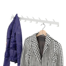 Вішак для одягу та рушників Nice & Cozy Coatrack на 17 гачків білий