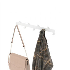 Вішак для одягу та рушників Nice & Cozy Coatrack на 9 гачків білий